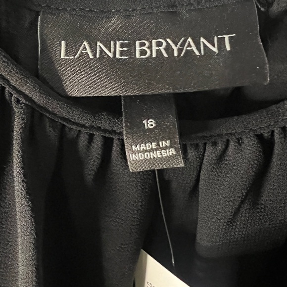 Lane Bryant Black Straight Hem Cami With Grosgrain Ribbon Straps Size 18/20 NEW - Picture 8 of 9